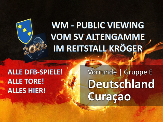 SVA Fussball WM Public ViewingReitstall Kröger